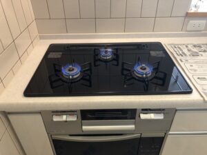 茨城キッチン取付け隊　ガスオーブンの工事　施工後